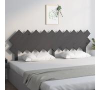 Vidaxl Bed Headboard Grey 196X3X80.5 Cm Solid Wood Pine