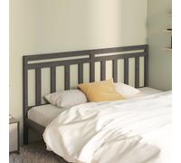 (grey, 206 x 4 x 100 cm) vidaXL Bed Headboard Home Bedroom Decorative Bed Header Panel Solid Wood Pine