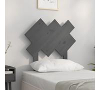 vidaXL Bed Headboard Grey 72.5x3x81 cm Solid Wood Pine