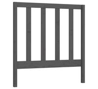 vidaXL Bed Headboard Grey 81x4x100 cm Solid Wood Pine