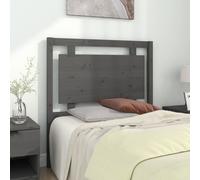 vidaXL Bed Headboard Grey 95.5X4X100 Cm Solid Pine Wood, Grey