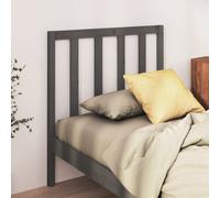 vidaXL Bed Headboard Grey 96x4x100 cm Solid Wood Pine