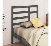 vidaXL Bed Headboard Grey 96x4x104 cm Solid Wood Pine