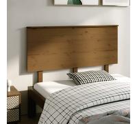 vidaXL Bed Headboard Honey Brown 139x6x82.5 cm Solid Wood Pine