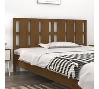vidaXL Bed Headboard Honey Brown 185.5x4x100 cm Solid Wood Pine (818008), Brown