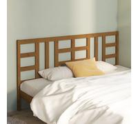 vidaXL Bed Headboard Honey Brown 206x4x100 cm Solid Wood Pine