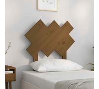 vidaXL Bed Headboard Honey Brown 72.5x3x81 cm Solid Wood Pine UK HOT