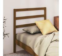vidaXL Bed Headboard Honey Brown 81X4X100 Cm Solid Wood Pine, Brown