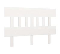 Vidaxl Bed Headboard White 143.5X3X81 Cm Solid Wood Pine, White