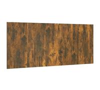 vidaXL Bed Headboard Indoor Home Bedroom Furniture Bedding Accessory Wall Double Bed Panel Header Headboard Smoked Oak Engineered Wood