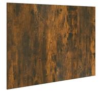vidaXL Bed Headboard Indoor Home Bedroom Furniture Accessory Decorative Wall Double Bed Panel Header Headboard Smoked Oak Engineered Wood