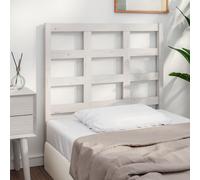 vidaXL Bed Headboard White 105.5x4x100 cm Solid Wood Pine