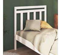 vidaXL Bed Headboard White 106x4x100 cm Solid Wood Pine