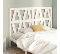 vidaXL Bed Headboard White 126x4x100 cm Solid Wood Pine (818611), White