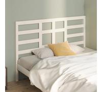 vidaXL Bed Headboard White 126x4x104 cm Solid Wood Pine