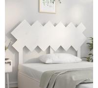 Vidaxl Bed Headboard White 132X3X81 Cm Solid Wood Pine, White