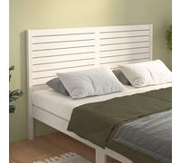 vidaXL Bed Headboard White 141x4x100 cm Solid Wood Pine, White