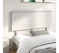 vidaXL Bed Headboard White 144x6x82.5 cm Solid Wood Pine