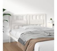 Headboard White Solid Pine Wood 145.5x4x100 cm Rustic Wooden Bed Panel Handmade