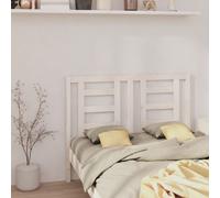 vidaXL Bed Headboard White 146X4X100 Cm Solid Wood Pine, White