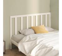 vidaXL Bed Headboard White 146x4x100 cm Solid Wood Pine