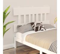 Vidaxl Bed Headboard White 163.5X3X81 Cm Solid Wood Pine, White