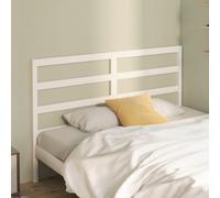 vidaXL Bed Headboard White 166X4X100 Cm Solid Wood Pine, White