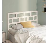 vidaXL Bed Headboard White 166x4x100 cm Solid Wood Pine