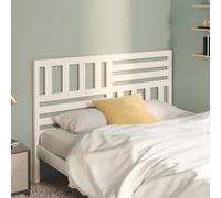 vidaXL Bed Headboard White 166x4x100 cm Solid Wood Pine (814155), White