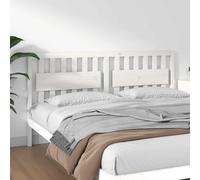 vidaXL Bed Headboard White 185.5x4x100 cm Solid Wood Pine 02 UK HOT