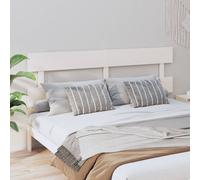vidaXL Bed Headboard White 204x3x81 cm Solid Wood Pine