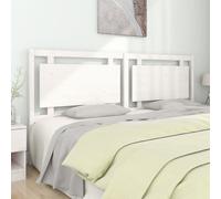 Vidaxl Bed Headboard White 205.5X4X100 Cm Solid Pine Wood, White