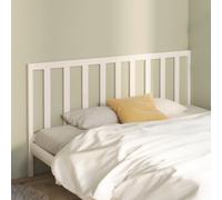 vidaXL Bed Headboard White 206x4x100 cm Solid Wood Pine