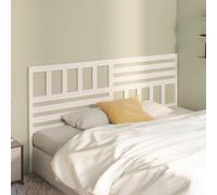 vidaXL Bed Headboard White 206x4x100 cm Solid Wood Pine UK NEW