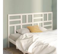 vidaXL Bed Headboard White 206x4x104 cm Solid Wood Pine