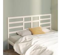 vidaXL Bed Headboard White 206x4x104 cm Solid Wood Pine