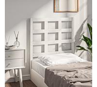 vidaXL Bed Headboard White 80.5x4x100 cm Solid Wood Pine (817866), White