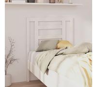 vidaXL Bed Headboard White 81x4x100 cm Solid Wood Pine LSO UK
