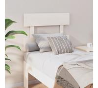 vidaXL Bed Headboard White 93.5x3x81 cm Solid Wood Pine