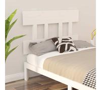 vidaXL Bed Headboard White 93.5x3x81 cm Solid Wood Pine UK