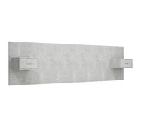 vidaXL Bed Headboard with Cabinets Concrete Grey Engineered Wood Bed Header