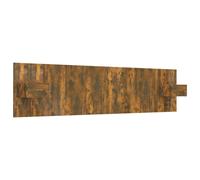 vidaXL Bed Headboard with Cabinets Smoked Oak Engineered Wood Wall Nightstand