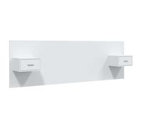vidaXL Bed Headboard with Cabinets White Engineered Wood Floating Nightstand