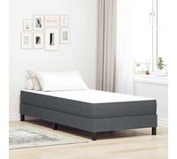 vidaXL Bed Mattress with Mattress Grey 100 x 200 cm Fabric