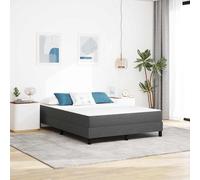 vidaXL Bed Mattress with Mattress Grey 140 x 190 cm Fabric