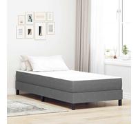 vidaXL Bed Mattress with Mattress Light Grey 90 x 190 cm Fabric