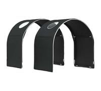 vidaXL Bed Tunnel 2 pcs Black 211 x 52.5 x 2 cm Polyester