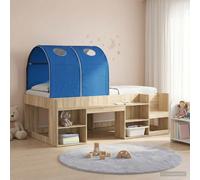 vidaXL Bed Tunnel 2 pcs Blue 211 x 52.5 x 2 cm Polyester