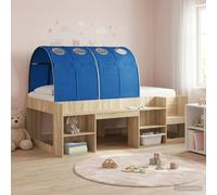 vidaXL Bed Tunnel 2 pcs Blue 211 x 67.5 x 2 cm Polyester