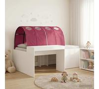 vidaXL Bed with Tunnel 4 pcs Artisian Oak and Red Engineered Wood
